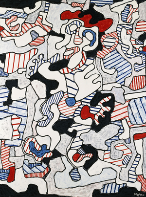 The Red Beret; Le Beret Rouge, 1964 (vinyl on canvas)