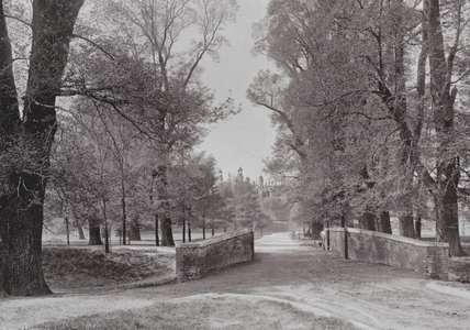 Eton College, from the Playing Fields (b/w photo)
