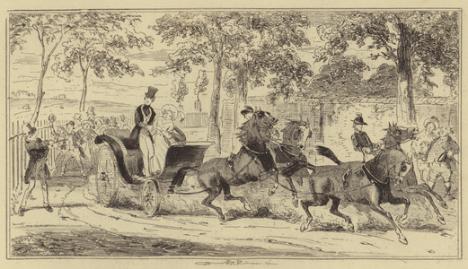Oxford shooting at the Queen (engraving)