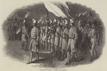 Torchlight Procession at Rome (engraving)