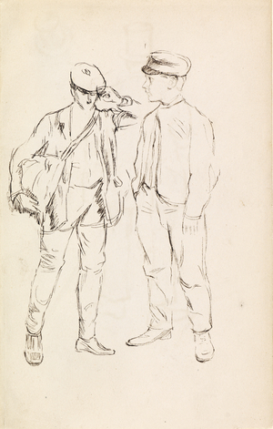 Post Boys (pen & ink on paper)