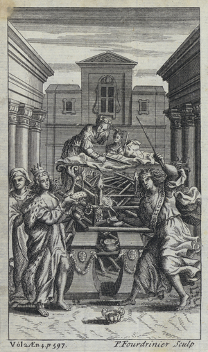 Illustration for John Dryden's translation of Virgil's Aeneid (engraving)
