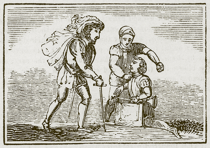 The Trumpeter taken Prisoner (engraving)