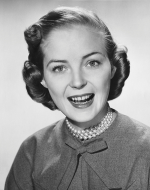 Portrait of a young woman smiling