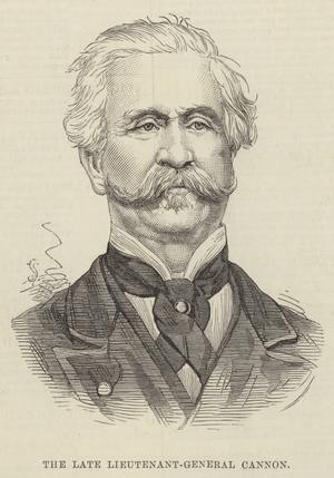The late Lieutenant-General Cannon (engraving)