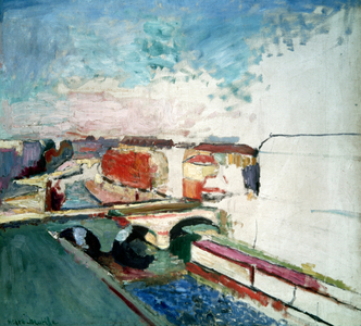 Pont Saint Michel, c.1900 (oil on canvas)