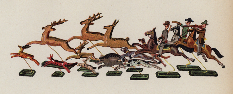 Old toy painted by Walter Trier (colour litho)