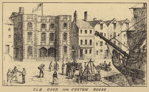 Old Dock and Custom House (engraving)