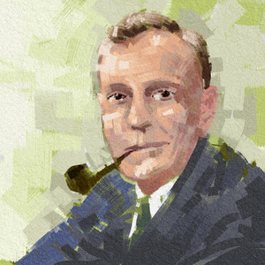 Portrait Of Astronomer Edwin Hubble, 2023 (painting)