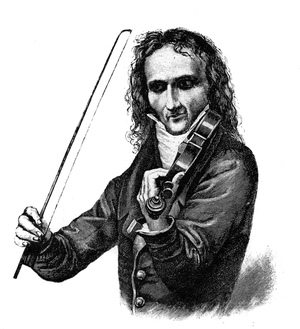 Niccolo Paganini -  Italian violinist portrait