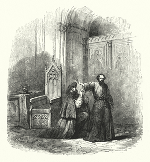 Illustration for the opera La Juive by Fromental Halevy (engraving)