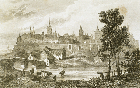 Malbork, Poland, 19th century (engraving)