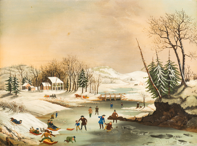 American Winter Scenes: Morning, after 1853 (oil on canvas)