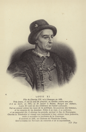Louis XI of France (litho)