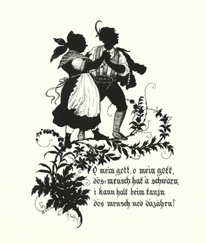 Silhouette by Hugo Strohl (litho)