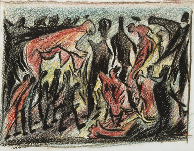 Untitled (O'Connor-Thaw 390), c.1934-38 (crayon, graphite & ink on Bristol board)