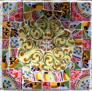 mosaic, colour, Spain, Spanish art, park, guell, Barcelona