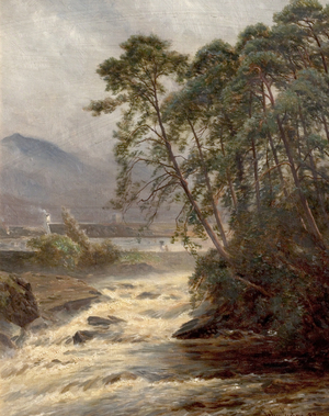 On the Dockart, Killin, Perthshire, Scotland, 1887 (oil on canvas)