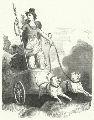 The Norse goddess Freyja (engraving)