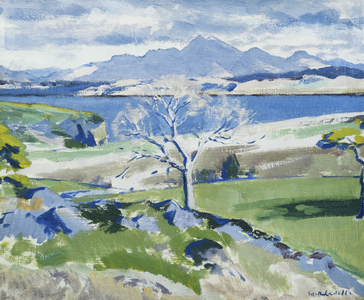 Ben Cruachan from Achnacraig, Mull, c. 1931 (oil on panel)