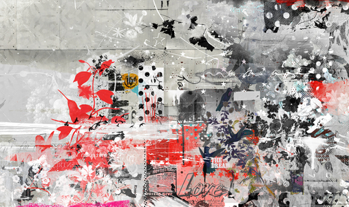 Love collage, 2016 (Collage on canvas)