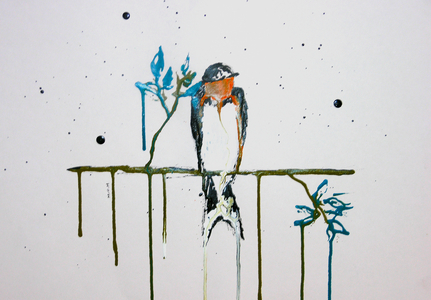 Swallow, 2026 (ink on paper)