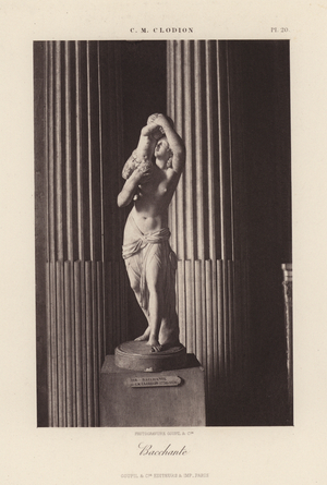 Bacchante (b/w photo)