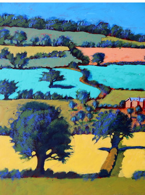 Towards Ledbury II, 2016 (acrylic on paper)