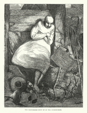 The bridegroom shut up in the lumber-room (engraving)