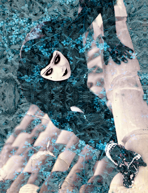 Ladra azzurra, 2023 (digital mixed media)