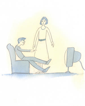 If we are careless or uncharitable in some of our 'patterns' of thinking, speaking or acting, or just copy ways of behaviour picked up from our childhood models - we may have no malice, but still act in foolish ways, not realising how little we resemble Christ, 2005 (w/c on paper)