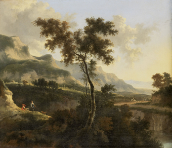 Mountainous Landscape, 1660-1685 (oil on canvas)