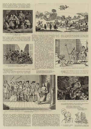 Parliamentary Elections and Electioneering in the Old Days (engraving)