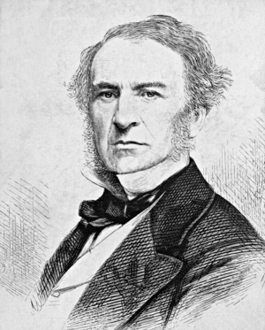 William Gladstone, 1868 (b/w photo)