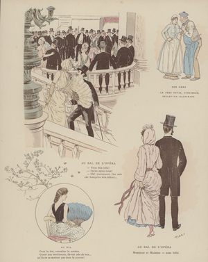 Illustration for Paris Brillant (colour litho)