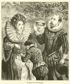 "A dish of the finest cherries" (engraving)