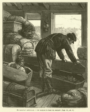 En Railway Americain (engraving)