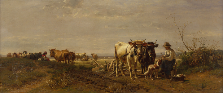 A Pause for a Meal, 1871 (oil)