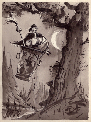 Illustration to Fairytale, 1946 (w/c on paper)