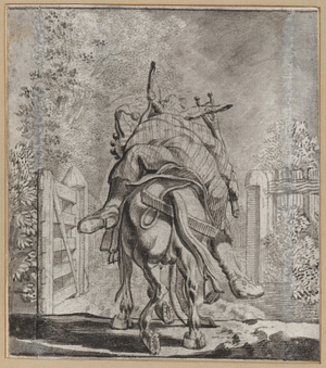 The Imprudent Fool, 1660-86 (brush and Indian ink on paper)
