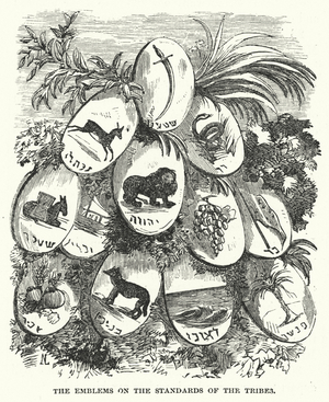 The Emblems on the Standards of the Tribes, c.1880 (engraving)