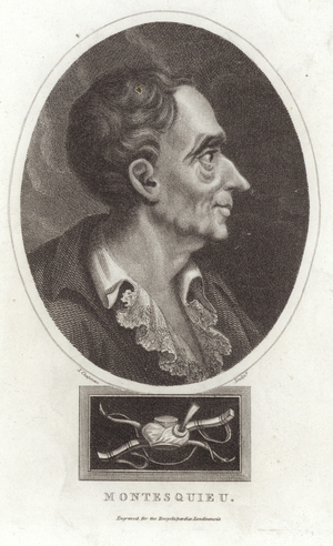 Portrait of Montesquieu (engraving)