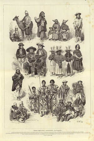 Peruvian and Bolivian Native Peoples (engraving)
