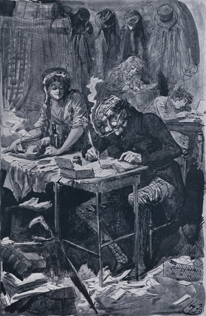 The Begging Letter Writer (litho)