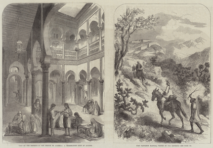 Visit of the Emperor of the French to Algeria (engraving)