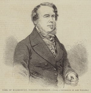 Earl of Malmesbury, Foreign Secretary (engraving)