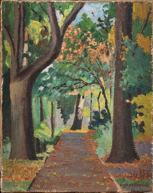 Autumn Landscape (oil on canvas)