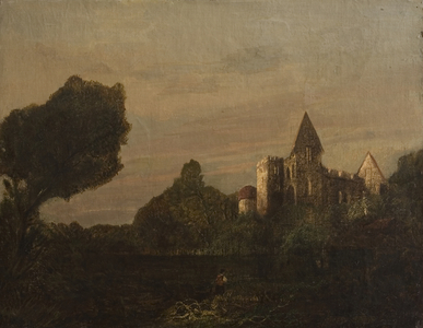 Baginton Castle (so-called), mid-20th century (oil on canvas)