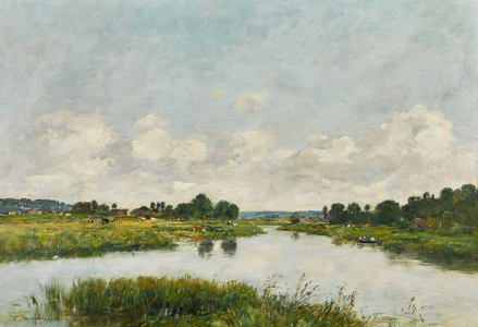 La Rivière morte à Deauville, 1890 (oil on canvas)