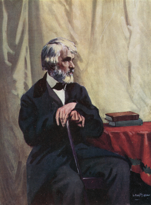 Thomas Carlyle, 1795-1881 (colour litho)
